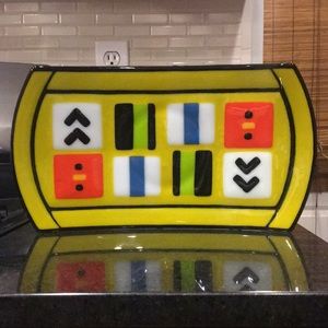 Signed Modern Art Plate